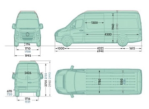 Mercedes sprinter lwb van dimensions #6